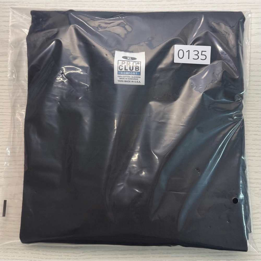 New Pro Club‎ Comfort Black T-Shirt / Size XL / Sku0135